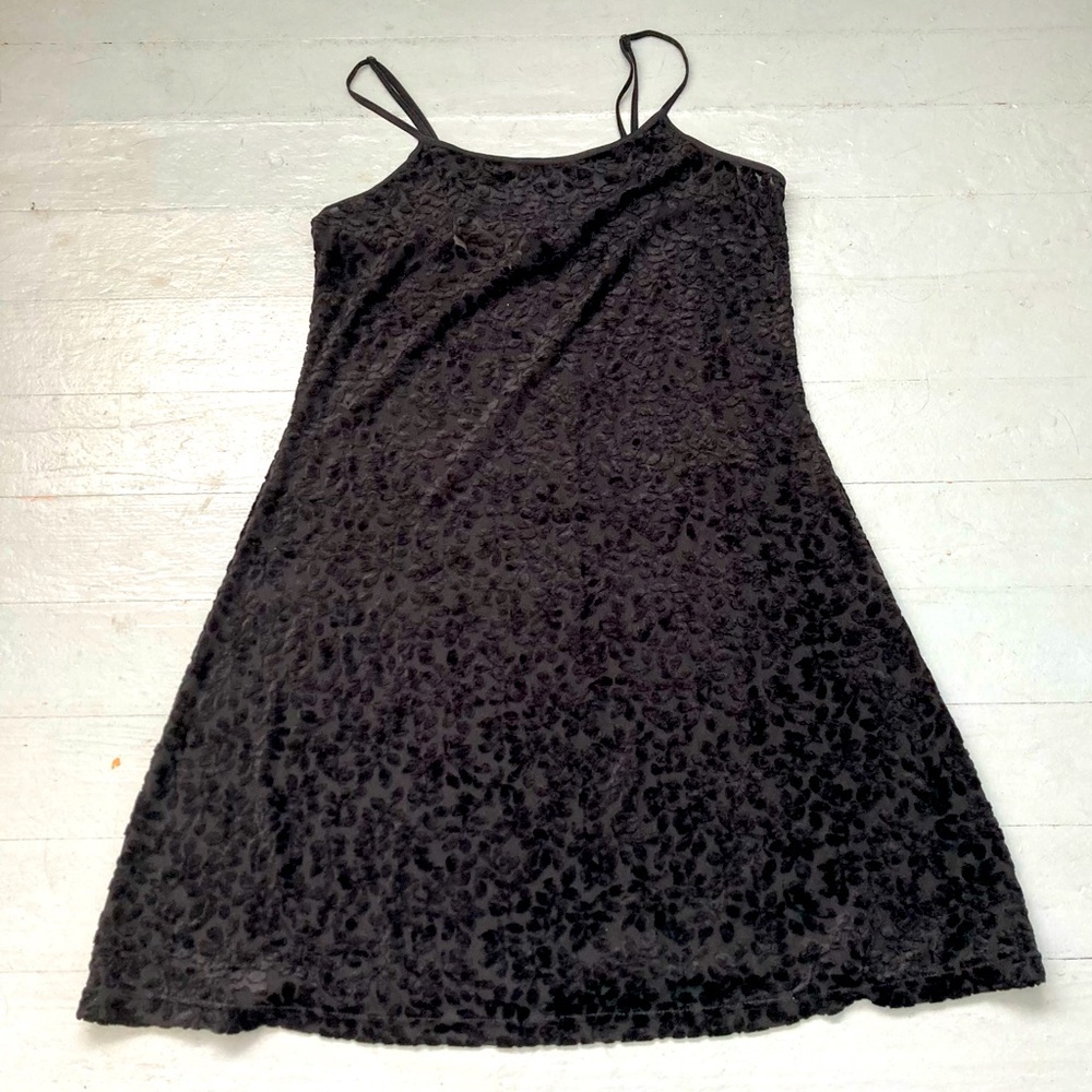 NWT New York & Co velvet and mesh slip dress